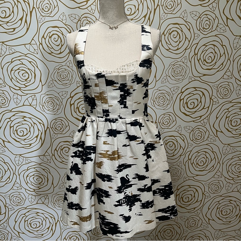 NWT Anthropologie Twinkle by Wenlan "Flight of Swans Dress" Rare